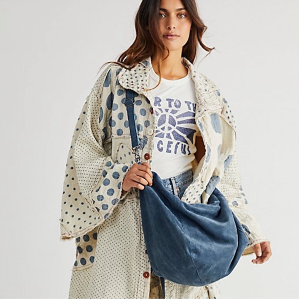 Free People Easy Rider Shoulder Bag in Blue